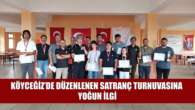 Köyceğiz'de düzenlenen satranç turnuvasına yoğun ilgi