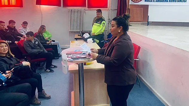 Köyceğiz'de lise öğrencilerine yönelik 'Trafik Eğitimi' semineri düzenlendi