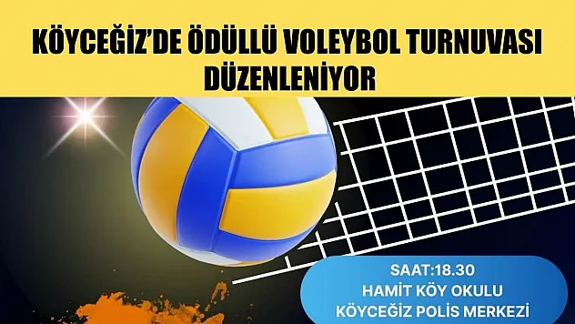 Köyceğiz'de ödüllü Voleybol Turnuvası düzenlendi