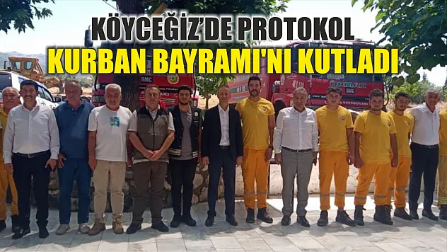 Köyceğiz'de protokol Kurban Bayramı'nı kutladı