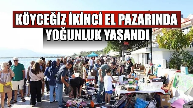 Köyceğiz ikinci el pazarında yoğunluk yaşandı