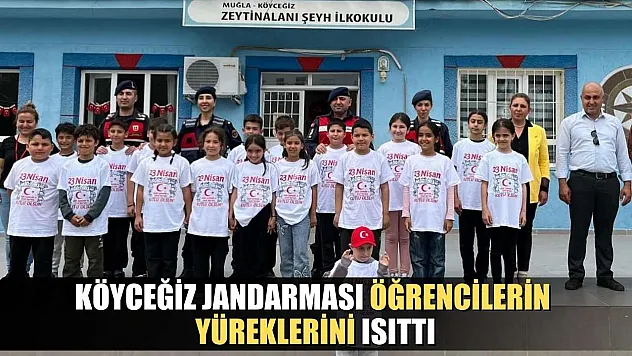 Köyceğiz Jandarması öğrencilerin yüreklerini ısıttı