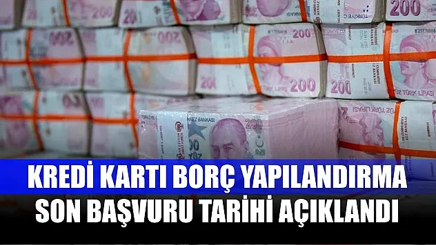 Kredi Kartı Borç Yapılandırma Son Başvuru Tarihi Açıklandı