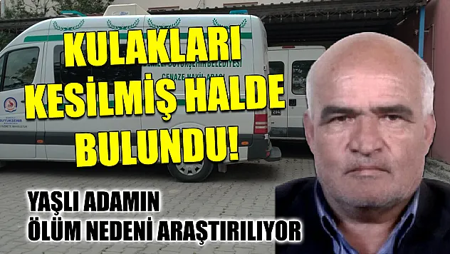 Kulakları kesilmiş halde bulundu! Yaşlı adamın ölüm nedeni araştırılıyor