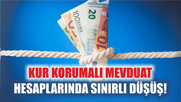 Kur Korumalı Mevduat hesaplarında sınırlı düşüş!