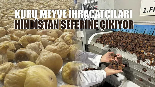 Kuru meyve ihracatçıları Hindistan seferine çıkıyor