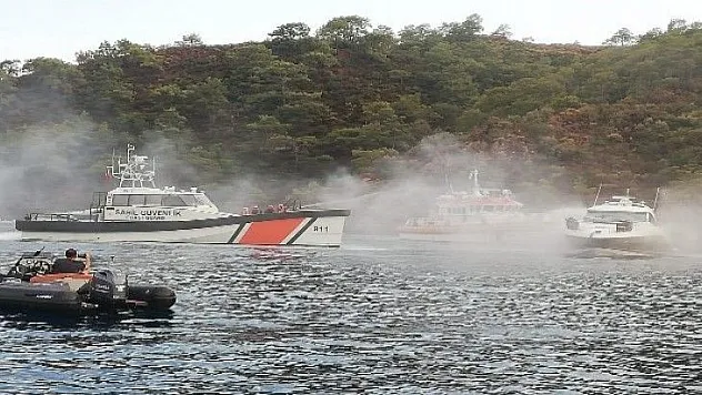 Lüks motor yatta yangın