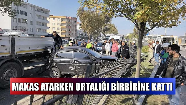 Makas atarken ortalığı birbirine kattı