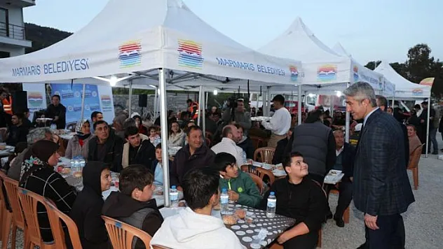 MARMARİS BELEDİYESİNDEN HER KÖYE BİR İFTAR SOFRASI