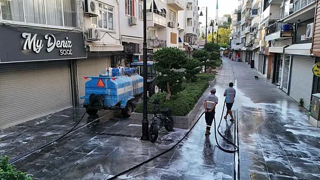 Marmaris Sevgi Yolu'nda temizlik çalışması
