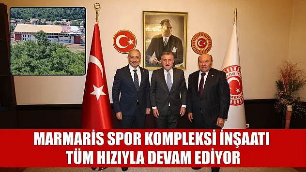 Marmaris Spor Kompleksi inşaatı tüm hızıyla devam ediyor