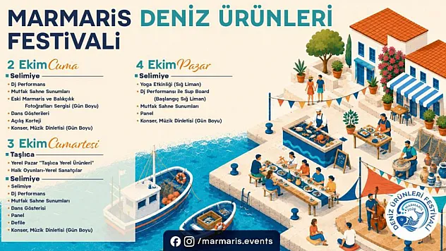 Marmaris'te 2. Deniz Ürünleri Festivali için geri sayım başladı