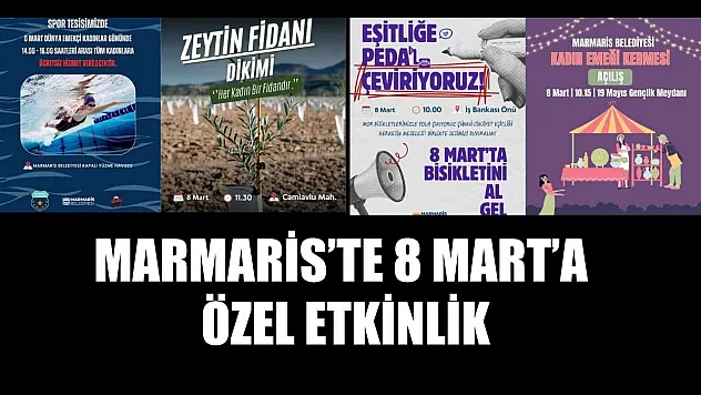 Marmaris'te 8 Mart'a özel etkinlik