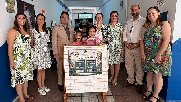 Marmaris'te ilkokul öğrencilerinin hazırladığı 'Tabiat Tarihi Müzesi' sergisi açıldı