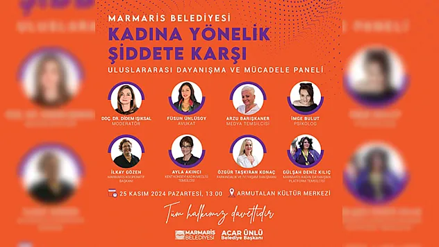 Marmaris'te kadına yönelik şiddete karşı panel düzenlenecek