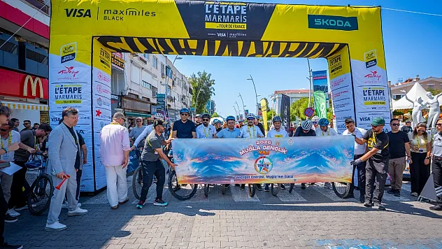 Marmaris'te 'L'Etape by Tour de France' bisiklet festivali kapsamında halk sürüşü yapıldı
