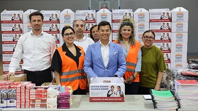 Marmaris'te öğrenciler yeni eğitim yılına destekle başlıyor