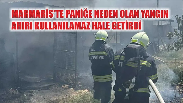 Marmaris'te Paniğe Neden Olan Yangın Ahırı Kullanılamaz Hale Getirdi
