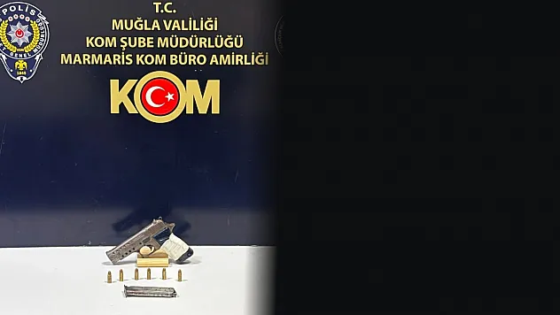 Marmaris'te ruhsatsız silahla yakalanan şüpheli tutuklandı