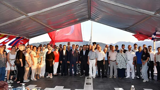 Marmaris'te şehit aileleri ve gaziler için gemi turu düzenlendi
