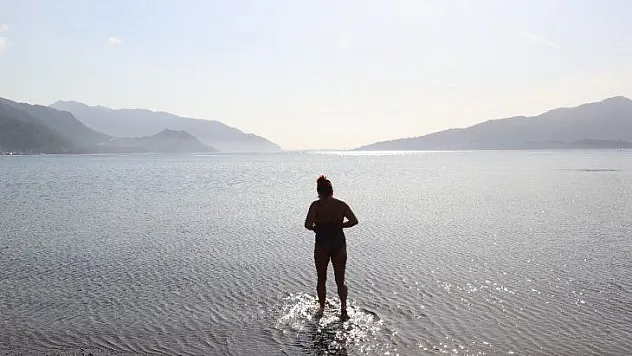 Marmaris'te Şubat ayında deniz keyfi