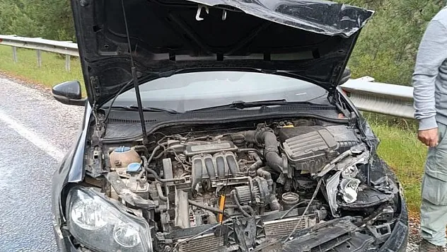 MARMARİS'TE YAĞIŞ KAZAYA NEDEN OLDU