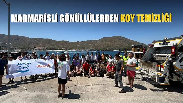 Marmarisli gönüllülerden koy temizliği