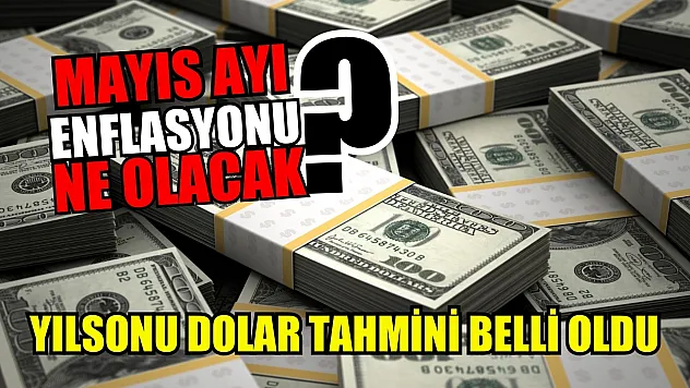 Mayıs ayı enflasyonu ne olacak? Yılsonu dolar tahmini belli oldu