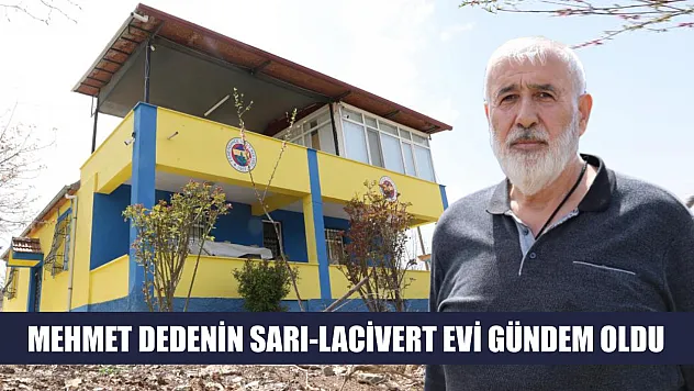 Mehmet dedenin sarı-lacivert evi gündem oldu