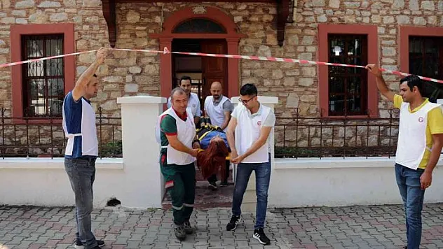 MENTEŞE BELEDİYESİNDE ACİL DURUM TATBİKATI