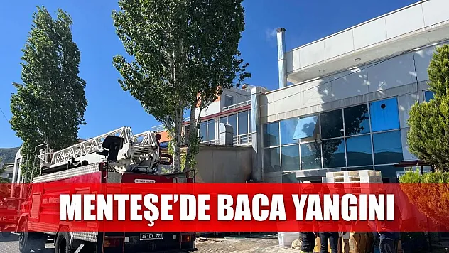 Menteşe'de baca yangını