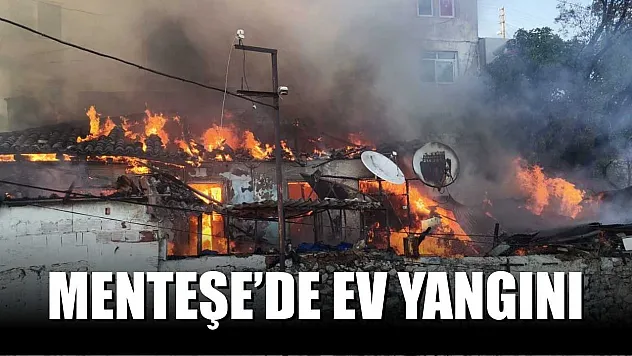 Menteşe'de ev yangını