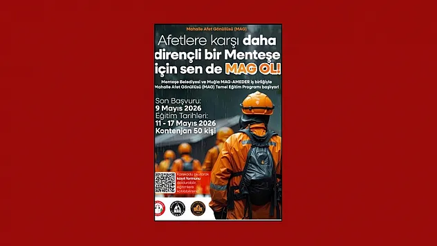 Menteşe'de Mahalle Afet Gönüllülüğü için kayıtlar başladı