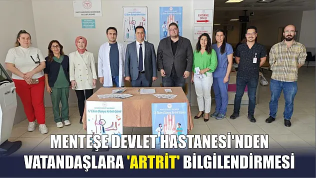 Menteşe Devlet Hastanesi'nden vatandaşlara 'artrit' bilgilendirmesi