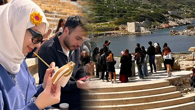 Menteşeli Gençler Knidos Antik Kenti'nde Tarih ve Sanatı Buluşturdu