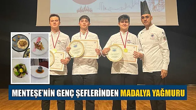 Menteşe'nin genç şeflerinden madalya yağmuru