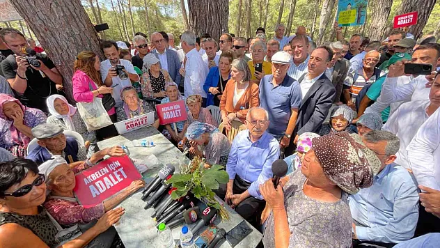 Akbelen'e gelen Kılıçdaroğlu, iki tarafa da 'yanınızdayım' dedi