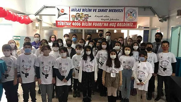 Milas'ta 'TÜBİTAK 4006 Bilim Fuarı' açıldı