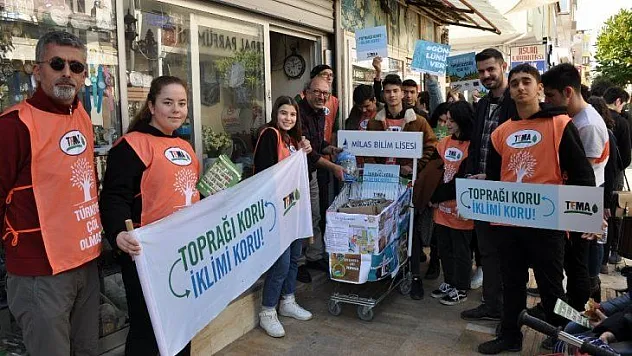 Milas'ta 200 kilo atık pil toplandı