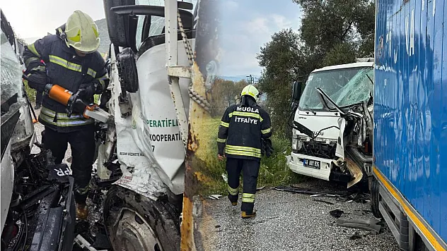 Milas'ta İki Kamyonet Çarpıştı: Yaralılar Var