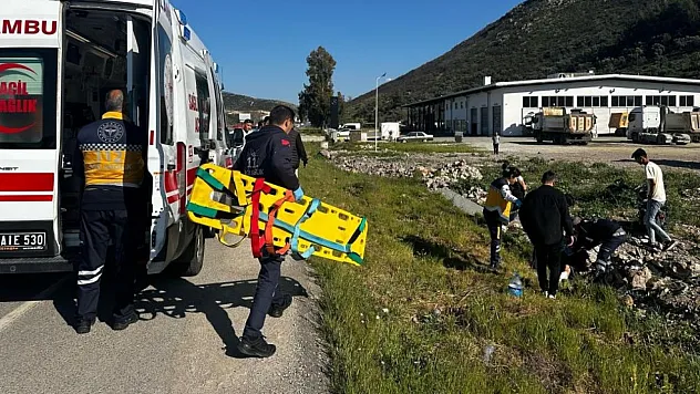 Milas'ta iki motosiklet feci çarpıştı yaralılar var