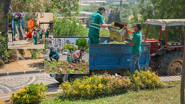 Milas'ta park ve yeşil alanlar yenileniyor