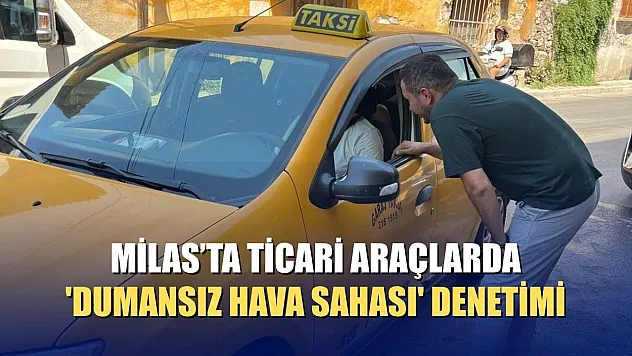 Milas'ta ticari araçlarda 'dumansız hava sahası' denetimi