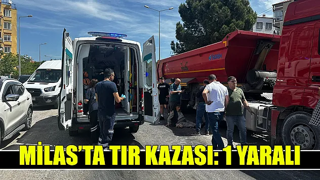 Milas'ta tır kazası: 1 yaralı