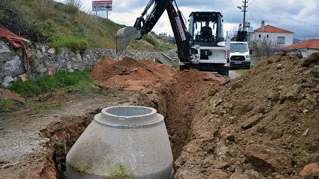Milas'ta yağmur suyu hatları yenileniyor