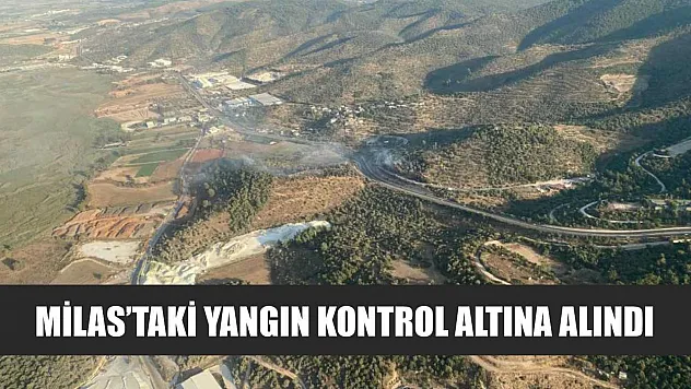Milas'taki yangın kontrol altına alındı