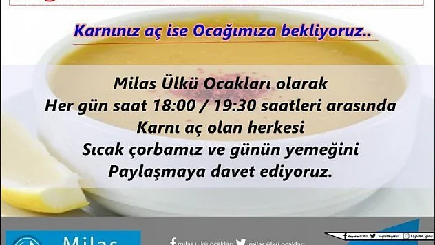 Milaslılar yemeklerini paylaşmaya davet ediyor