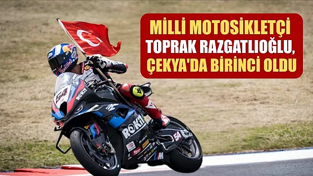 Milli motosikletçi Toprak Razgatlıoğlu, Çekya'da birinci oldu