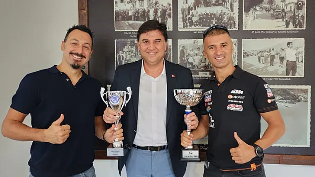 MİLLİ SPORCU SERKAN ÖZDEMİR VE ÖZGÜR YÖRÜK KARACA'YA ZİYARETTE BULUNDU