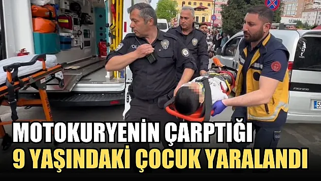 Motokuryenin çarptığı 9 yaşındaki çocuk yaralandı